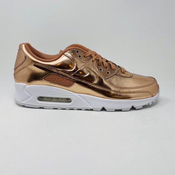 Nike Womens Air Max 90 SP Rose Gold Lace Up Round Toe Sneakers Shoes Size 15.5 - Picture 5 of 6